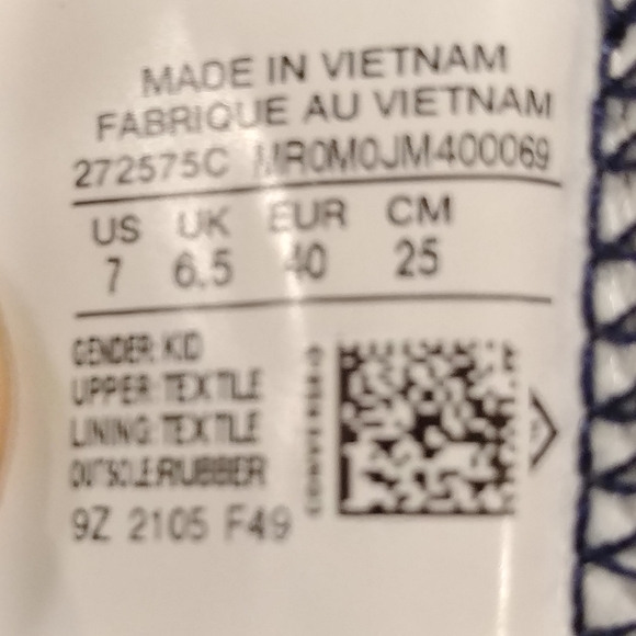 Converse Not A Chuck University Sneakers Shoes Blue Kids SZ 7 Excellent Cond. - Picture 10 of 10